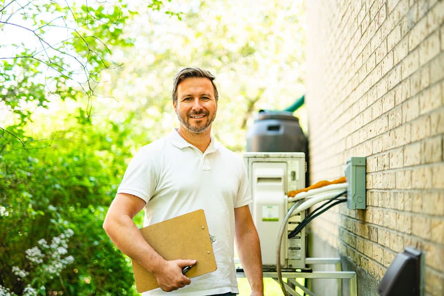 Smiling HVAC Contractor in Harrison Township MI